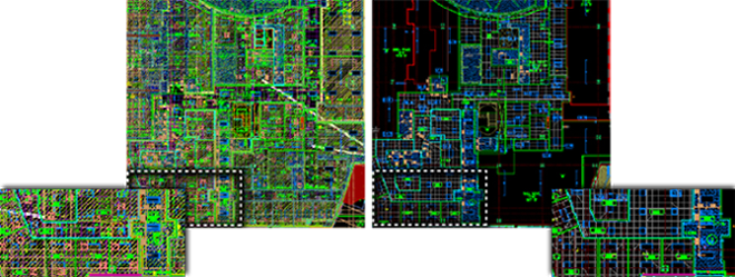 There are one or more very large, dense hatch patterns in this drawing..  when opening some drawings in AutoCAD